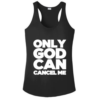 Tana Mongeau Wearing Only God Can Cancel Me Ladies PosiCharge Competitor Racerback Tank