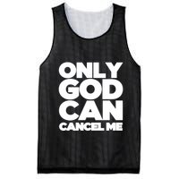 Tana Mongeau Wearing Only God Can Cancel Me Mesh Reversible Basketball Jersey Tank