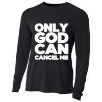 Tana Mongeau Wearing Only God Can Cancel Me Cooling Performance Long Sleeve Crew