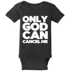 Tana Mongeau Wearing Only God Can Cancel Me Baby Bodysuit