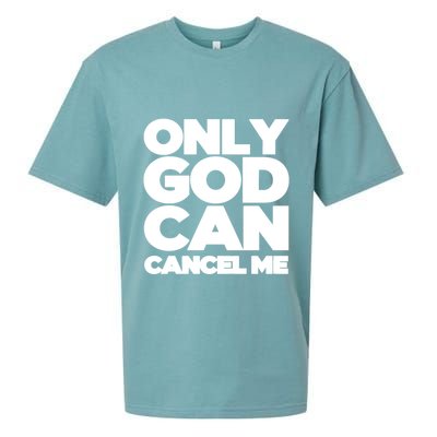 Tana Mongeau Wearing Only God Can Cancel Me Sueded Cloud Jersey T-Shirt