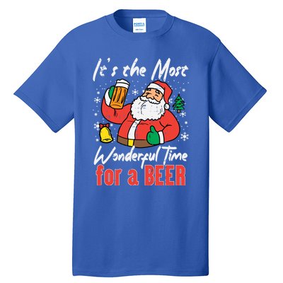 The Most Wonderful Time Santa Funny Christmas Xmas Dad Gift Tall T-Shirt