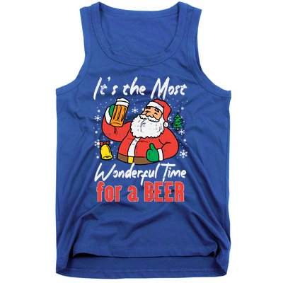 The Most Wonderful Time Santa Funny Christmas Xmas Dad Gift Tank Top