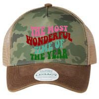 The Most Wonderful Time Of The Year Holiday Groovy Legacy Tie Dye Trucker Hat