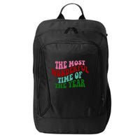 The Most Wonderful Time Of The Year Holiday Groovy City Backpack
