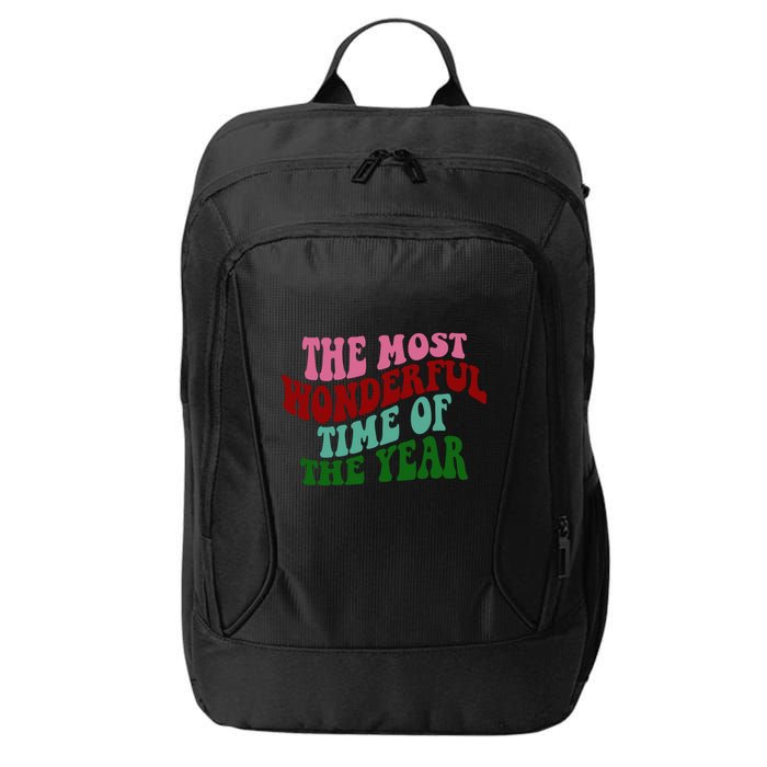 The Most Wonderful Time Of The Year Holiday Groovy City Backpack
