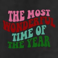 The Most Wonderful Time Of The Year Holiday Groovy 25L Jumbo Tote