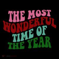 The Most Wonderful Time Of The Year Holiday Groovy Zip Tote Bag