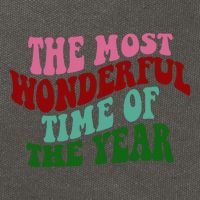 The Most Wonderful Time Of The Year Holiday Groovy Cotton Canvas Backpack