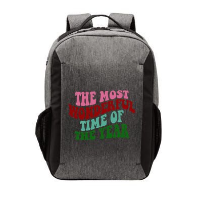 The Most Wonderful Time Of The Year Holiday Groovy Vector Backpack