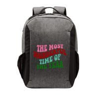 The Most Wonderful Time Of The Year Holiday Groovy Vector Backpack