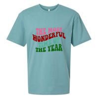The Most Wonderful Time Of The Year Holiday Groovy Sueded Cloud Jersey T-Shirt