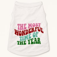 The Most Wonderful Time Of The Year Holiday Groovy Doggie Tank