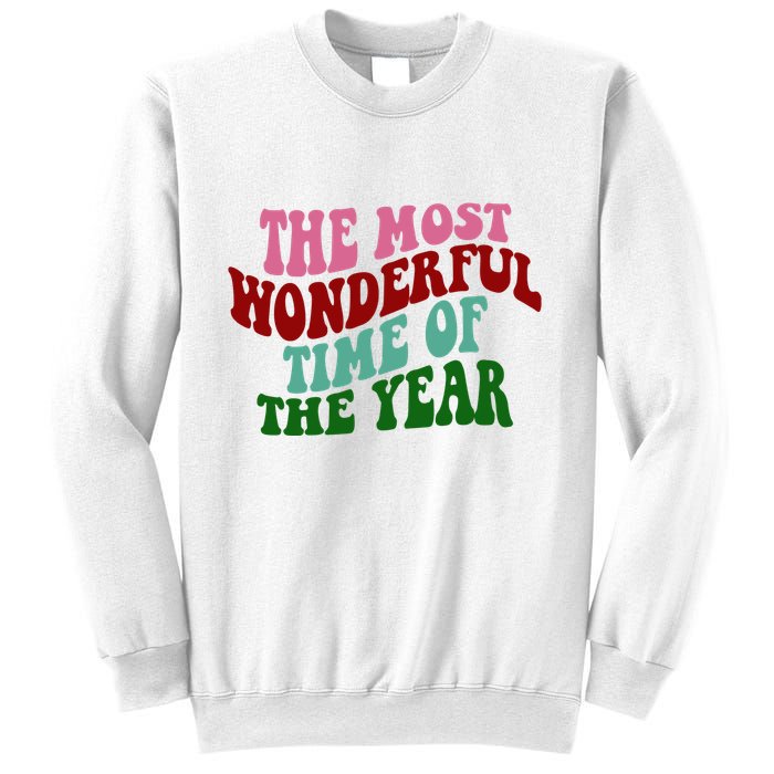 The Most Wonderful Time Of The Year Holiday Groovy Sweatshirt