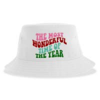 The Most Wonderful Time Of The Year Holiday Groovy Sustainable Bucket Hat