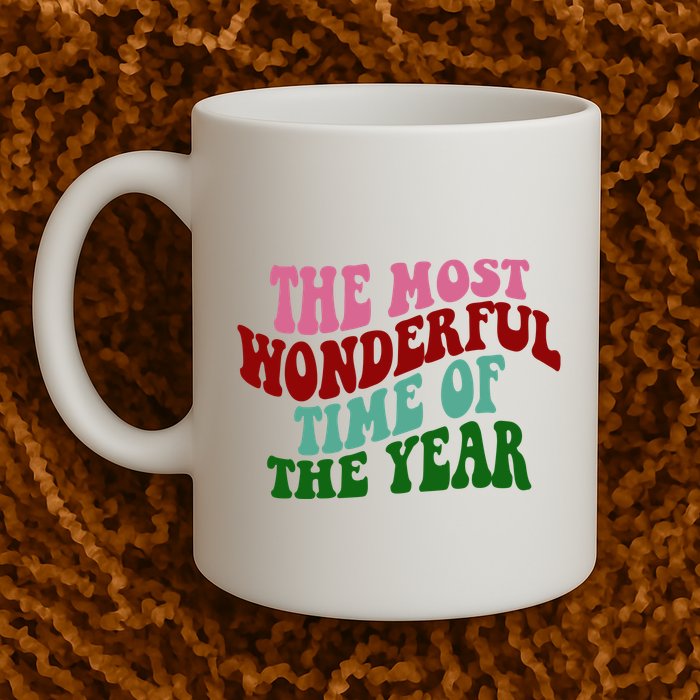 The Most Wonderful Time Of The Year Holiday Groovy Mug