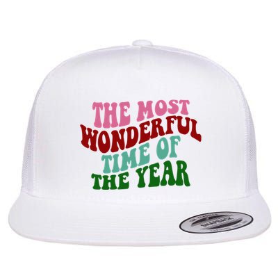 The Most Wonderful Time Of The Year Holiday Groovy Flatbill Hat