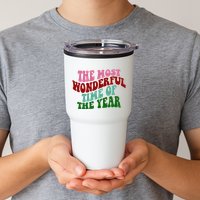 The Most Wonderful Time Of The Year Holiday Groovy Tumbler