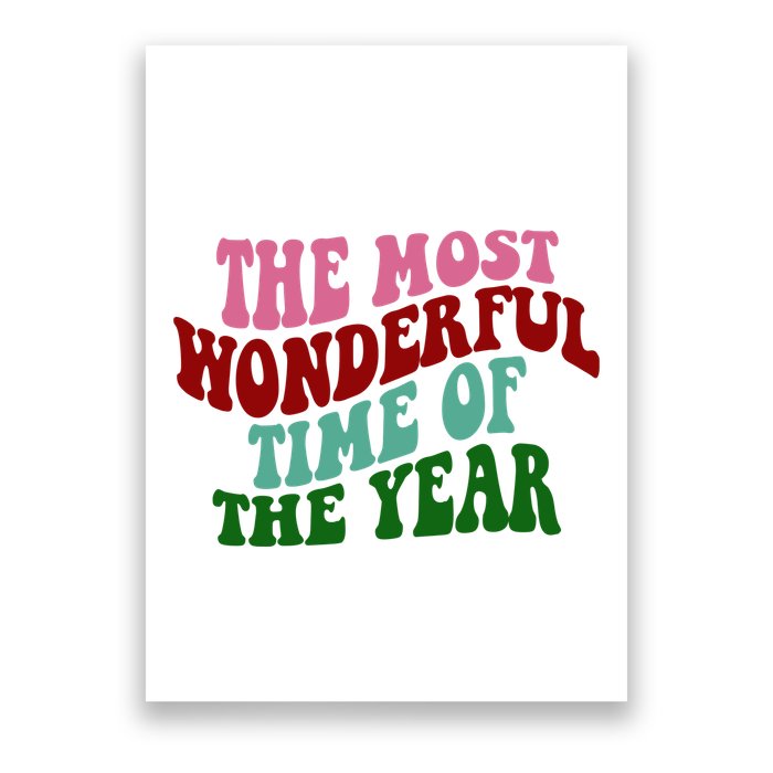 The Most Wonderful Time Of The Year Holiday Groovy Poster