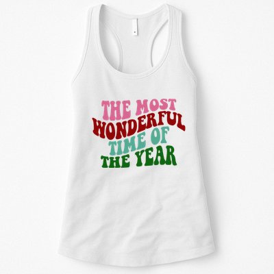 The Most Wonderful Time Of The Year Holiday Groovy Womens Tank Top