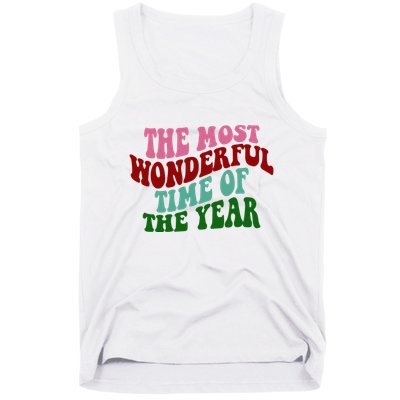 The Most Wonderful Time Of The Year Holiday Groovy Tank Top