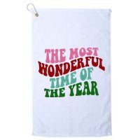 The Most Wonderful Time Of The Year Holiday Groovy Golf Towel