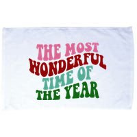 The Most Wonderful Time Of The Year Holiday Groovy Microfiber Hand Towel
