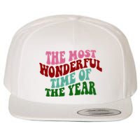 The Most Wonderful Time Of The Year Holiday Groovy Wool Snapback Cap