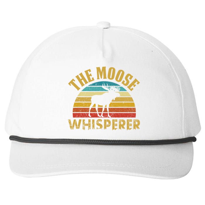 The Moose Whisperer Funny Moose Lover Camper Snapback Five-Panel Rope Hat