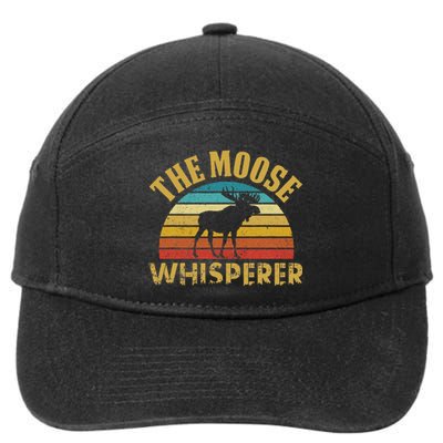 The Moose Whisperer Funny Moose Lover Camper 7-Panel Snapback Hat