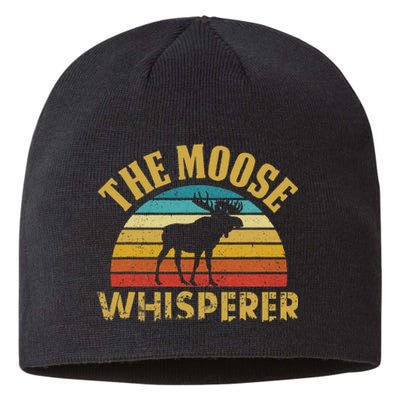 The Moose Whisperer Funny Moose Lover Camper Sustainable Beanie