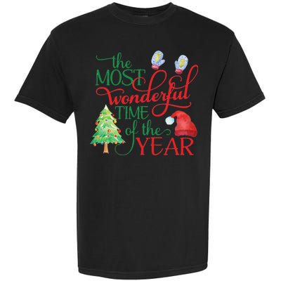 The Most Wonderful Time Of The Year Christmas Garment-Dyed Heavyweight T-Shirt