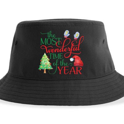 The Most Wonderful Time Of The Year Christmas Sustainable Bucket Hat