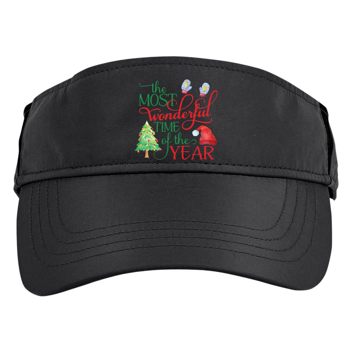 The Most Wonderful Time Of The Year Christmas Adult Drive Performance Visor