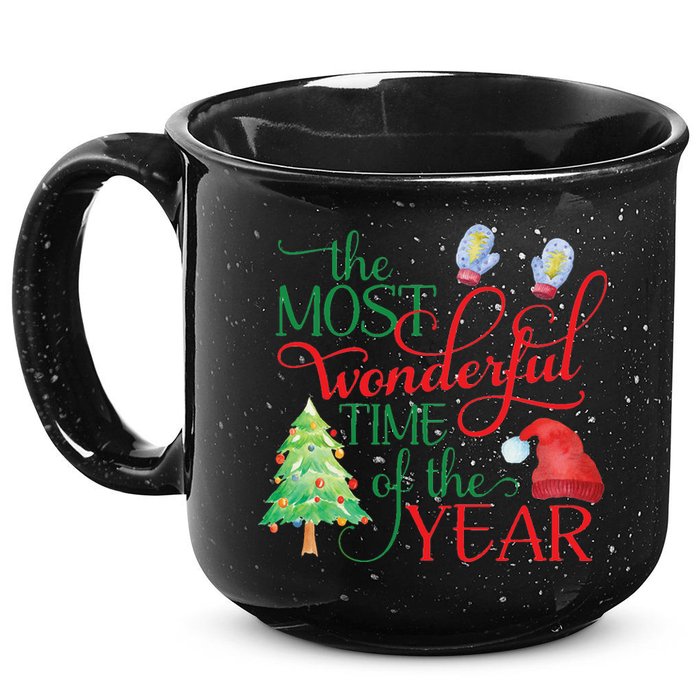 The Most Wonderful Time Of The Year Christmas 15oz Campfire Ceramic Mug