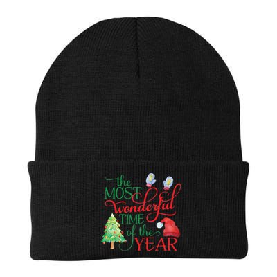 The Most Wonderful Time Of The Year Christmas Knit Cap Winter Beanie