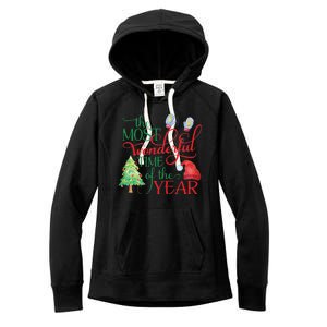 The Most Wonderful Time Of The Year Christmas Women's Fleece Hoodie