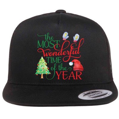 The Most Wonderful Time Of The Year Christmas Flatbill Hat
