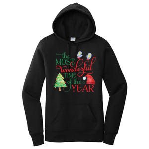 The Most Wonderful Time Of The Year Christmas Women's Pullover Hoodie