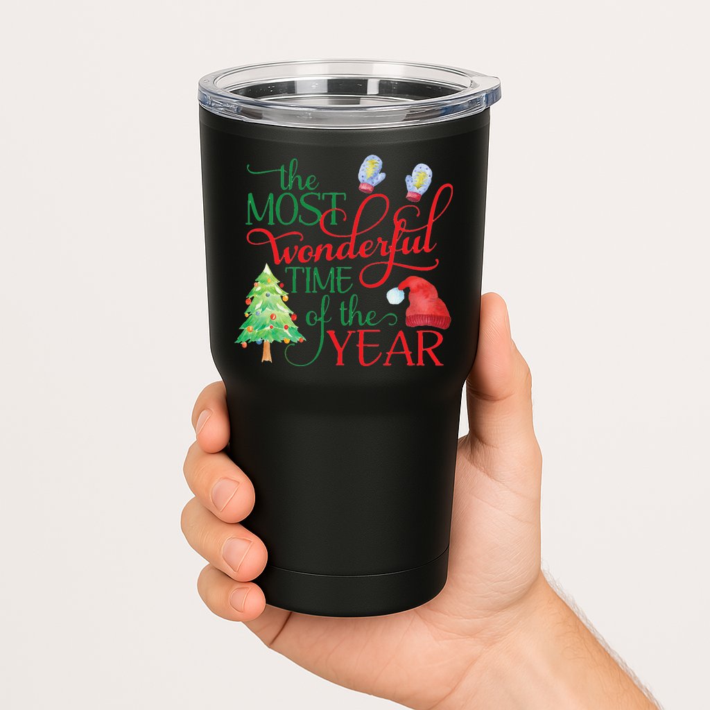The Most Wonderful Time Of The Year Christmas Tumbler
