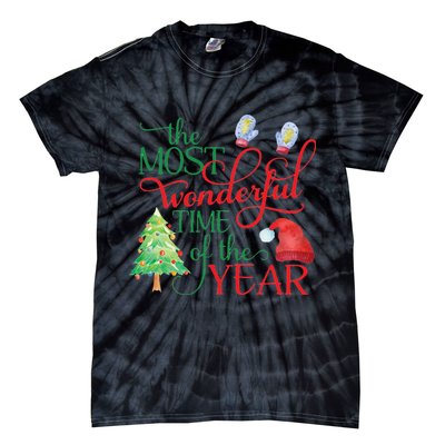 The Most Wonderful Time Of The Year Christmas Tie-Dye T-Shirt