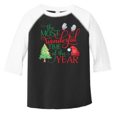 The Most Wonderful Time Of The Year Christmas Toddler Fine Jersey T-Shirt