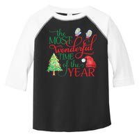 The Most Wonderful Time Of The Year Christmas Toddler Fine Jersey T-Shirt
