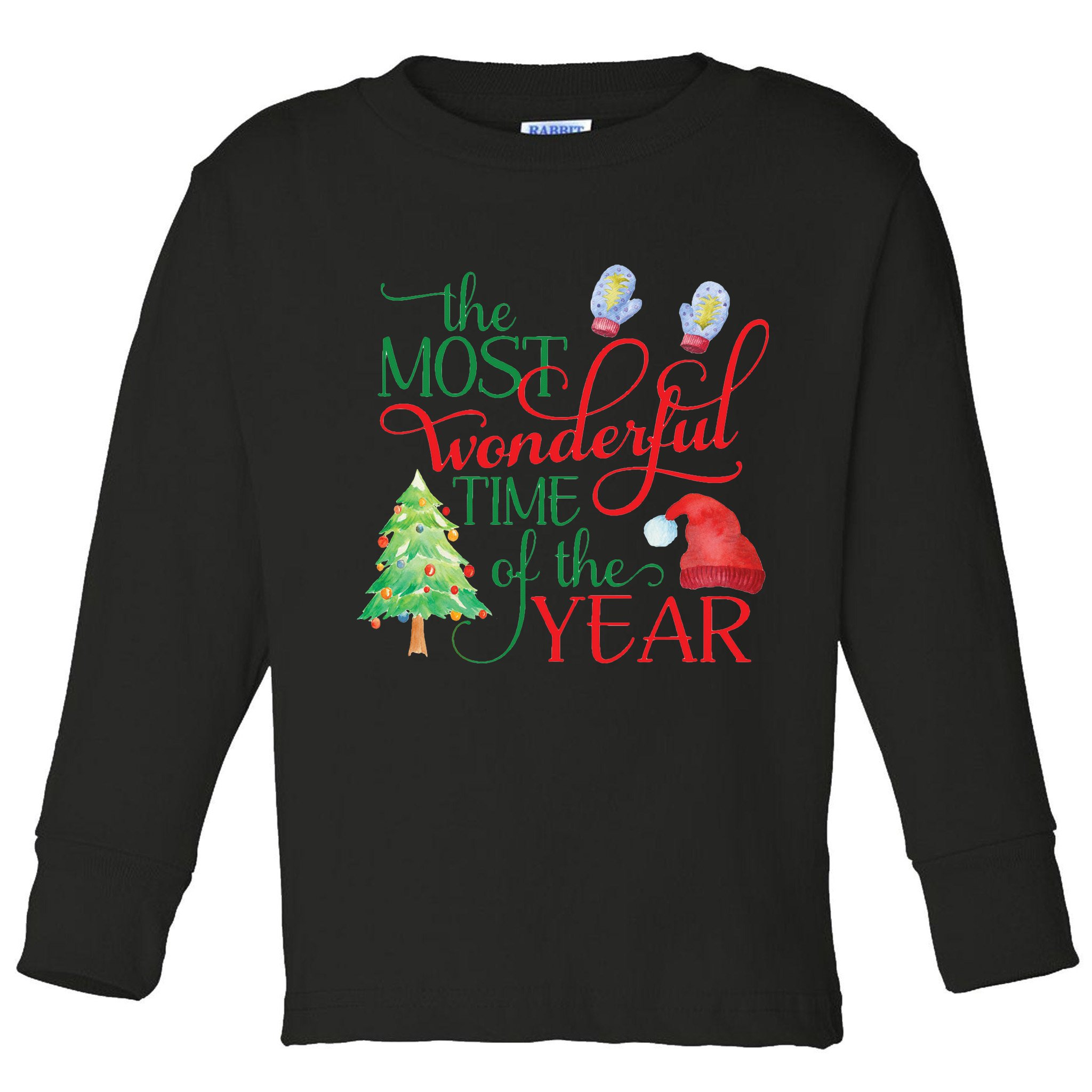 The Most Wonderful Time Of The Year Christmas Toddler Long Sleeve Shirt