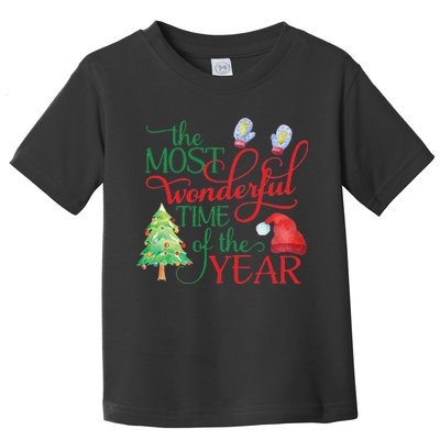 The Most Wonderful Time Of The Year Christmas Toddler T-Shirt