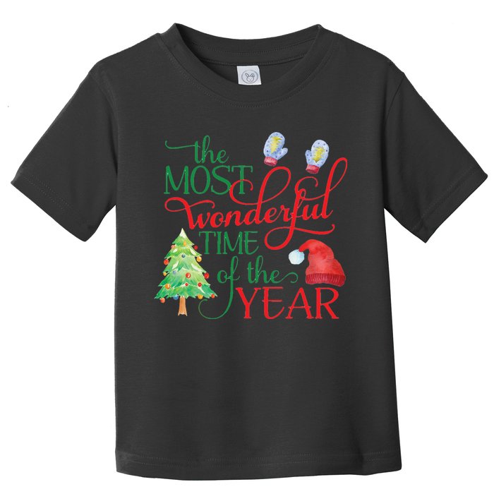 The Most Wonderful Time Of The Year Christmas Toddler T-Shirt
