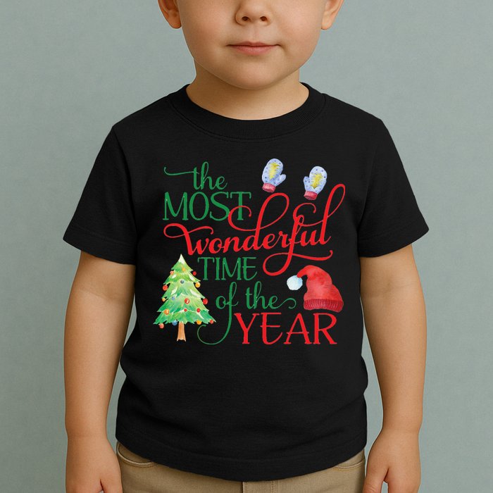 The Most Wonderful Time Of The Year Christmas Toddler T-Shirt