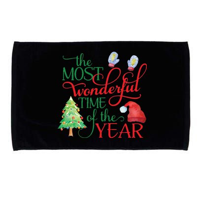 The Most Wonderful Time Of The Year Christmas Microfiber Hand Towel