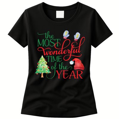 The Most Wonderful Time Of The Year Christmas Womens T-Shirt