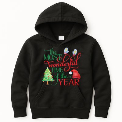 The Most Wonderful Time Of The Year Christmas Kids Hoodie